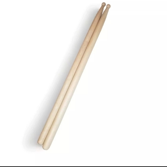 Unbranded Drum Sticks Two Pairs 2B Ball Tip Wood New 4 Pieces Generic Drumsticks - Picture 2 of 3